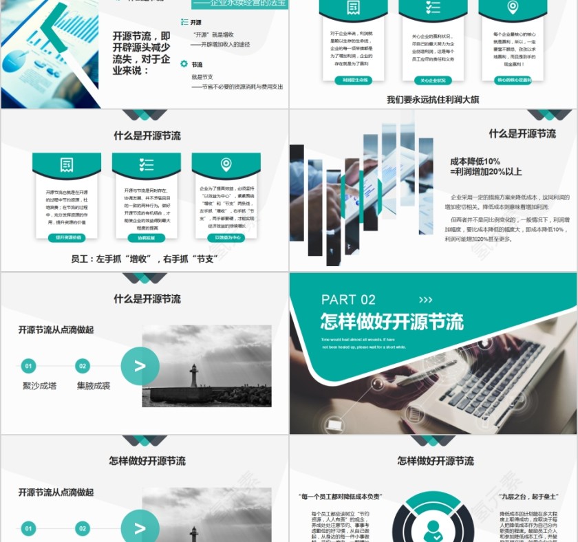 开源节流降本增效企业降本增效方案PPT第2张