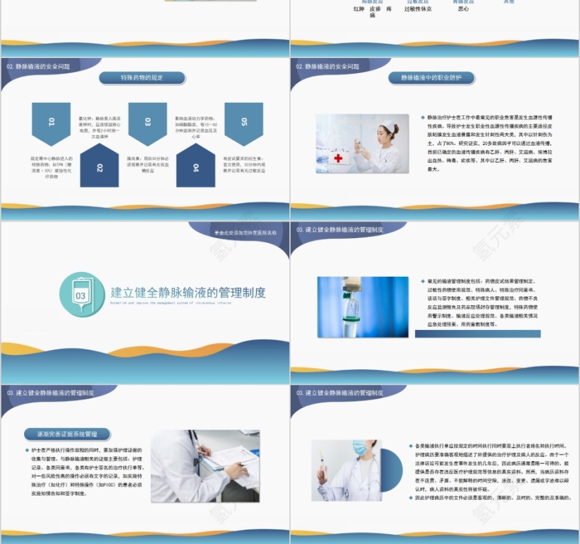 医疗培训静脉输液的安全问题PPT模板第6张