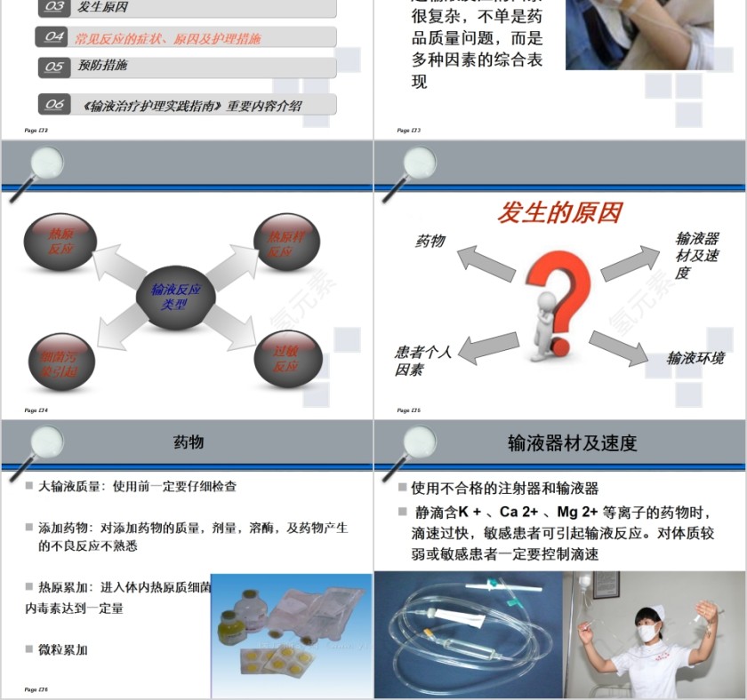 医疗护理输液反应医疗课件PPT模板第2张