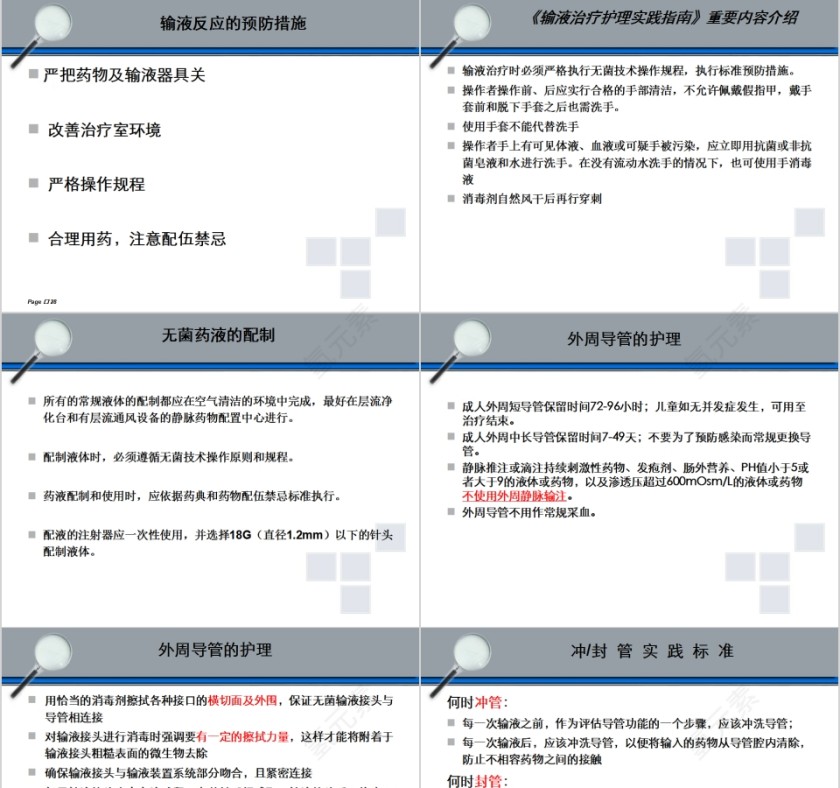 医疗护理输液反应医疗课件PPT模板第7张