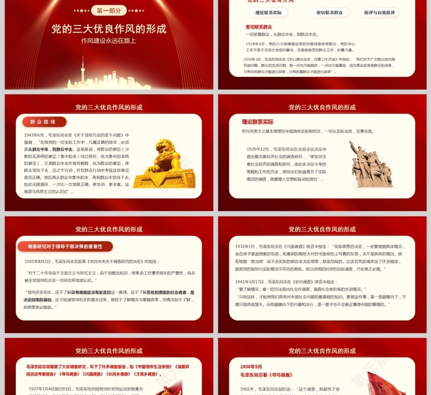 作风建设永远在路上《从三大优良作风到中央八项精神》党课学习ppt第2张