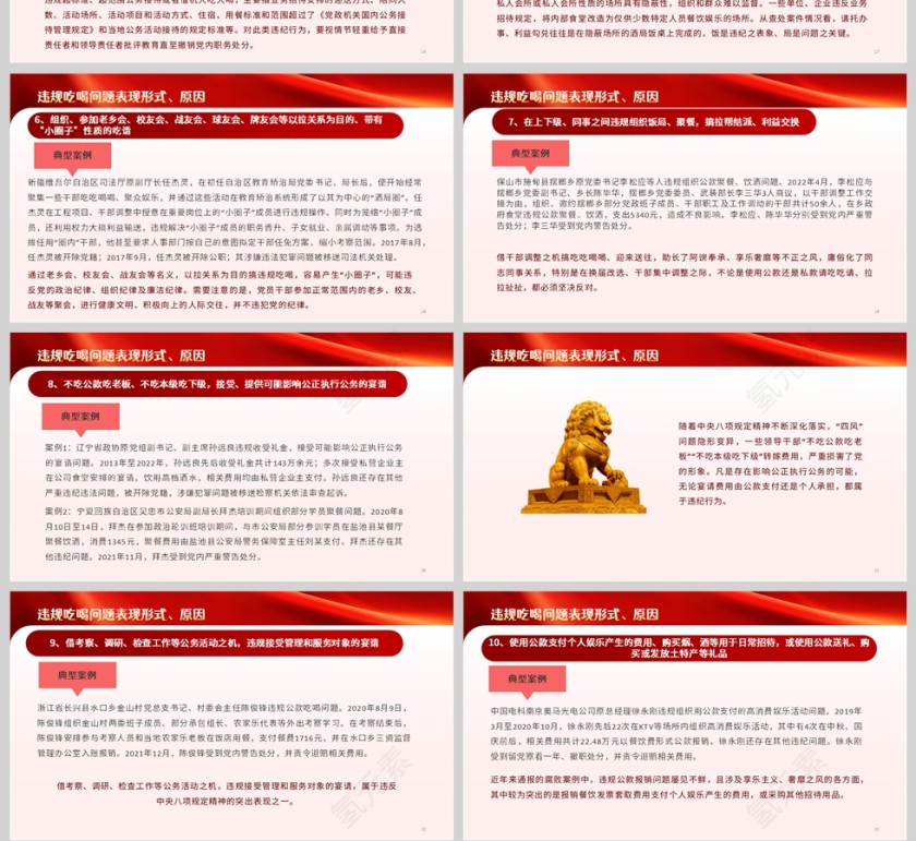 敲响警钟守底线 对违规吃喝说“不”警示教育专题党课学习ppt第4张