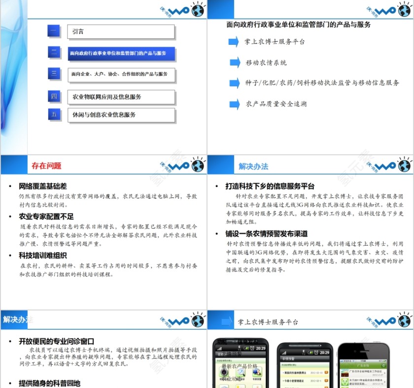 中国联通搭建“创新型智慧农业”信息化系统PPT模板第3张