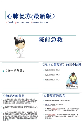 院前急救心肺复苏PPT模板