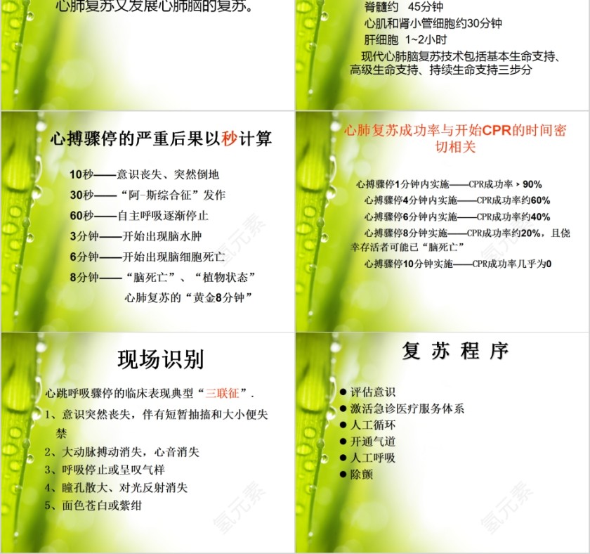 医疗健康心肺复苏指南PPT模板第2张