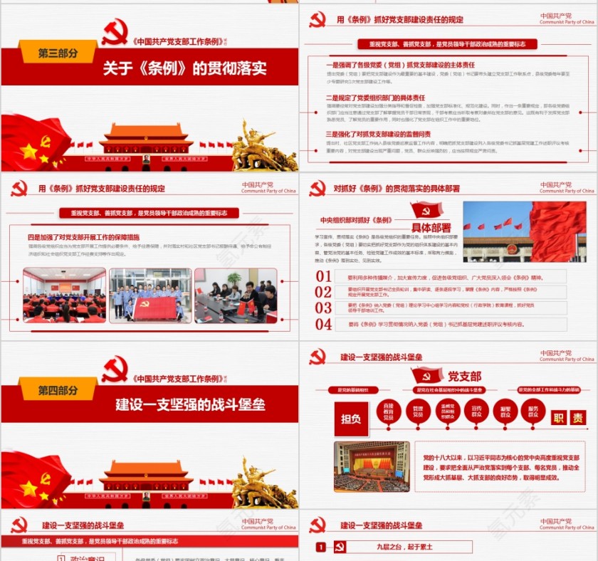 《中国共产党支部工作条例（试行）》详细解读PPT第7张