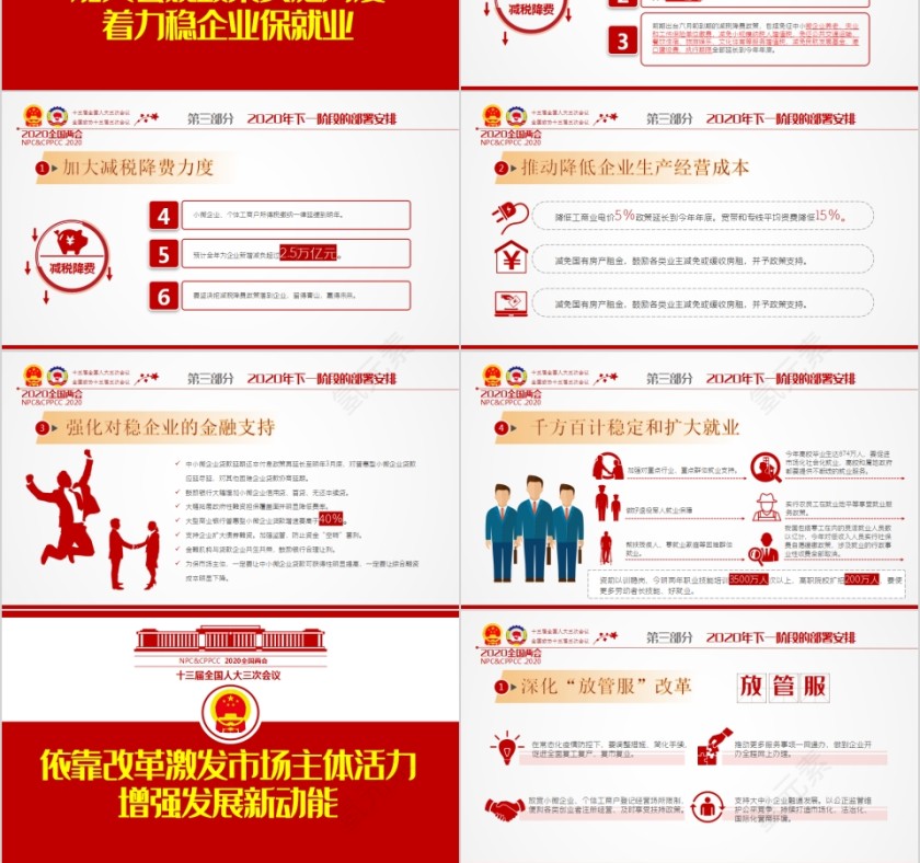 聚焦学习2020年全国两会政府工作报告PPT第6张