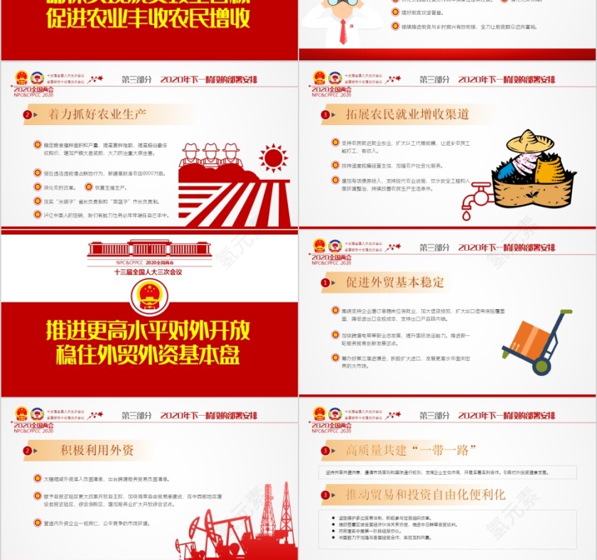 聚焦学习2020年全国两会政府工作报告PPT第9张