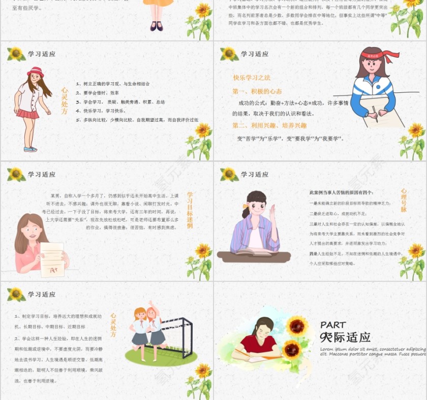 关爱心理健康高中生开学心理疏导PPT模板第3张