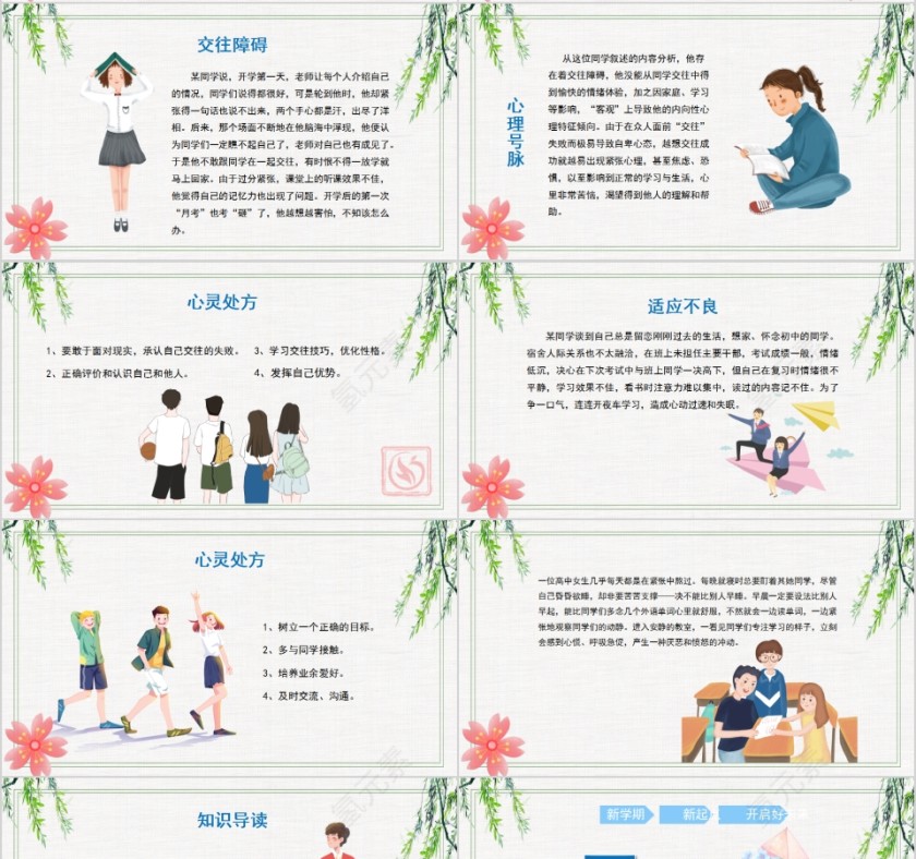 高中新生开学心理适应调整课程开学心里疏导PPT模板第4张