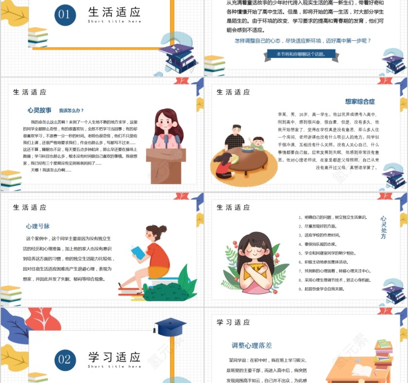 高中新生开学心理适应调整课程心理疏导PPT第2张