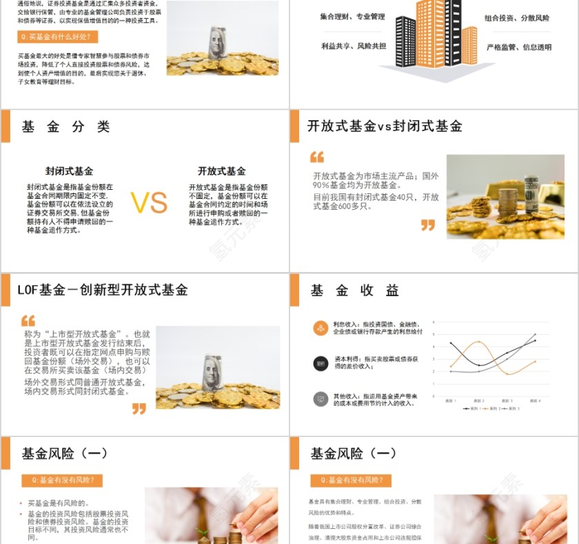 简约金融理财基金基础讲解PPT模板第2张