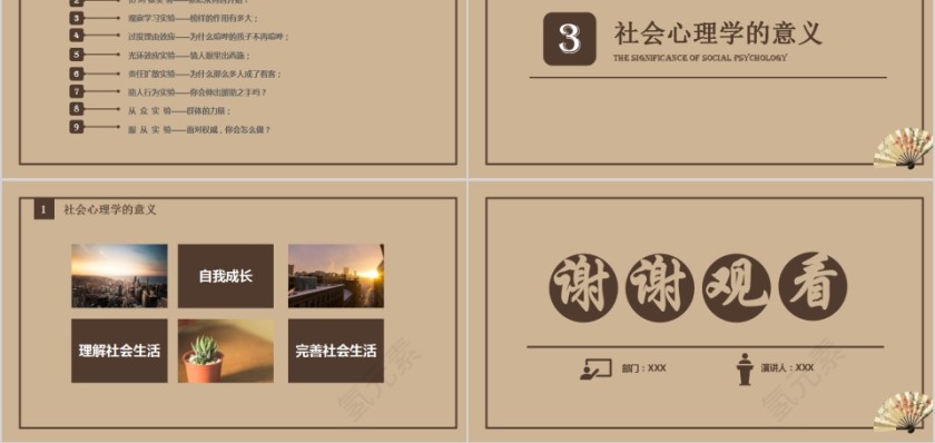 漫谈社会心理学PPT模板第5张