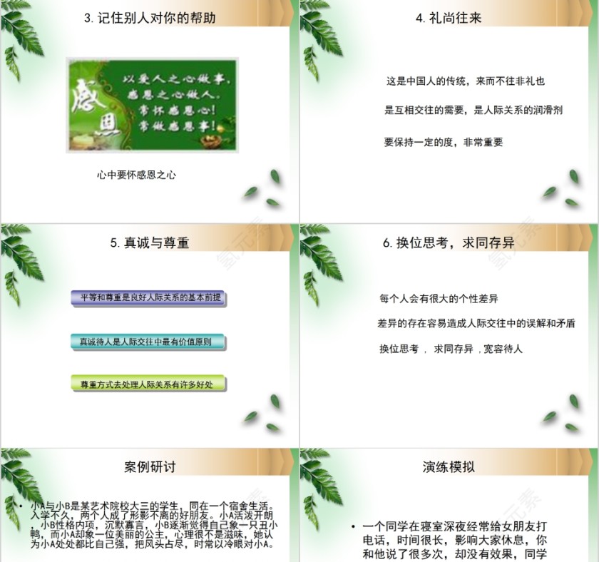 如何处理好人际关系大学生职业规划PPT课程第5张