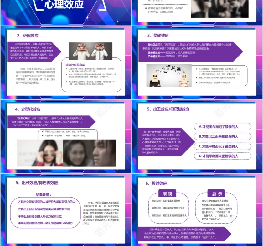 蓝色简约人际关系培训PPT第6张