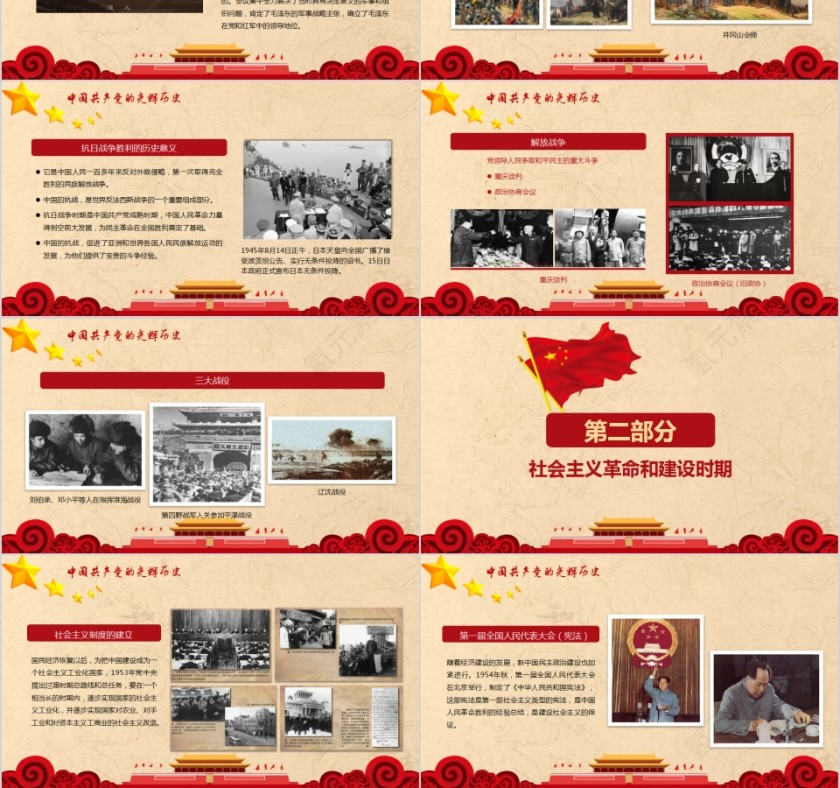 学习党史增强党性四史教育PPT第3张