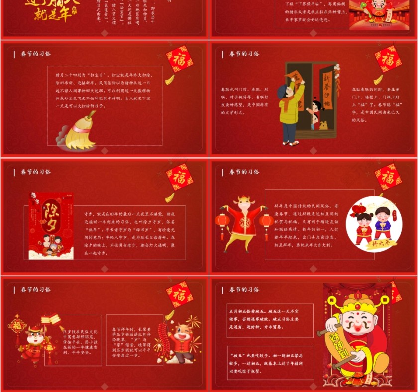 恭贺新春年终誓师大会PPT模板第3张