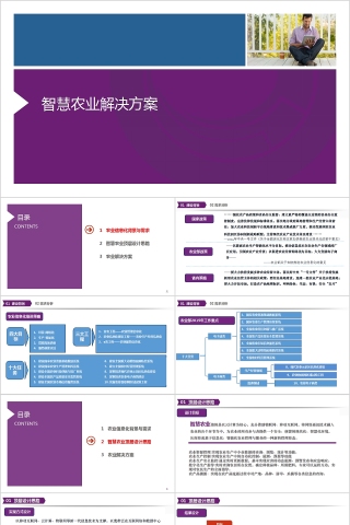 简约清新智慧农业解决方案PPT