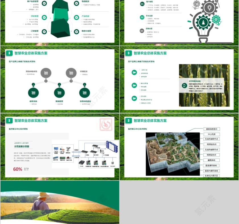 智慧农业现代农业商业计划书PPT模板第5张