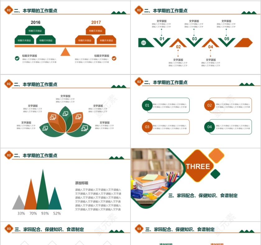 幼儿园家委会教育培训PPT模板第4张