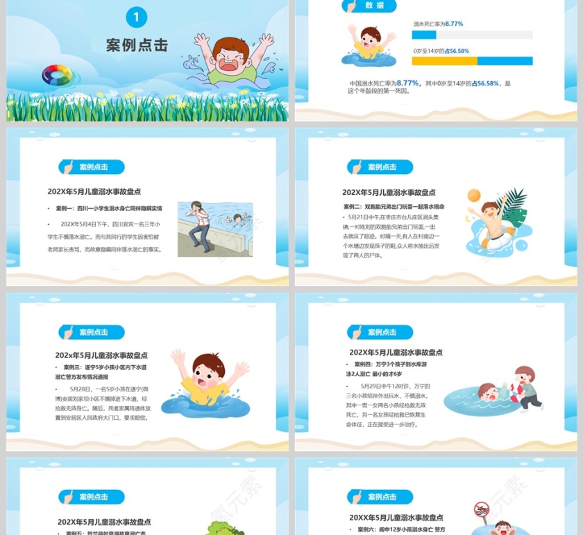 小学生珍爱生命预防溺水安全教育主题班会PPT课件第2张