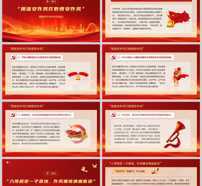 2025看新时代党的作风建设从“延安作风”打败“西安作风”党课学习ppt第2张