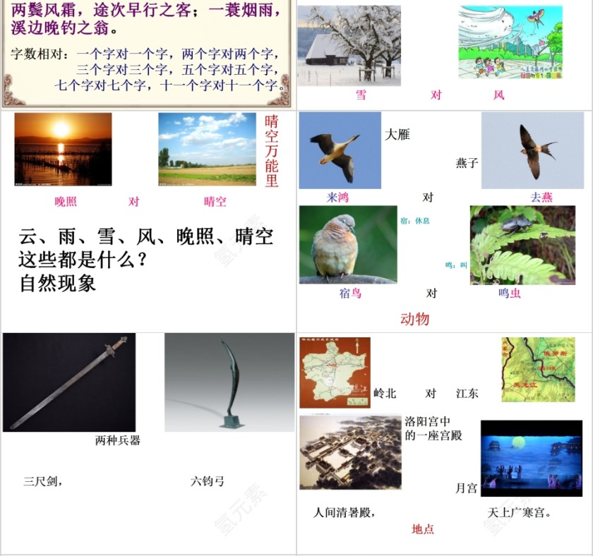 国学经典声律启蒙一东教育课件PPT第4张