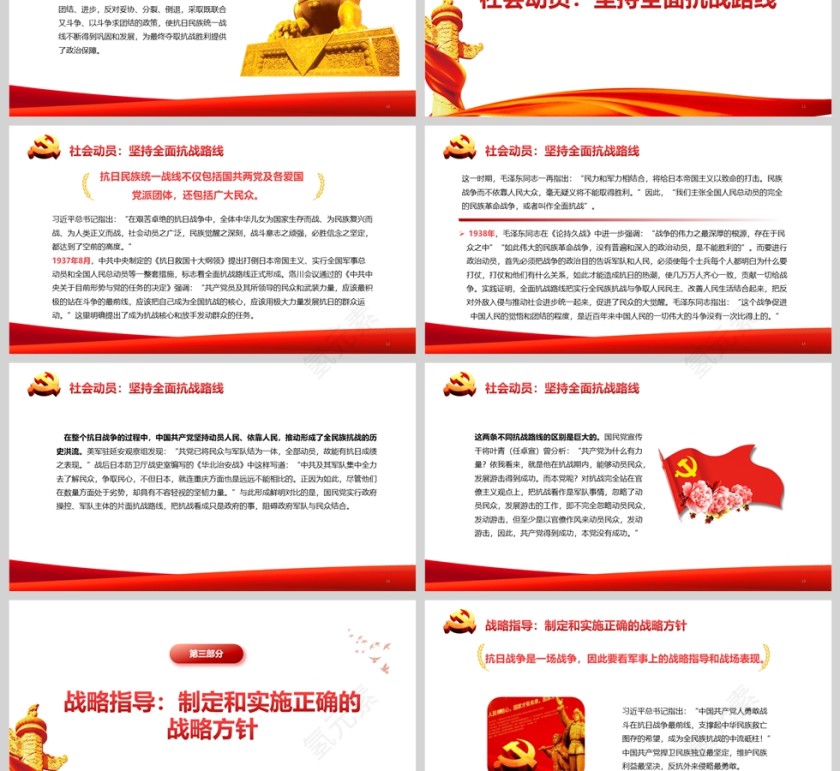 《中国共产党的中流砥柱作用是 中国人民抗日战争胜利的关键》课件PPT第3张