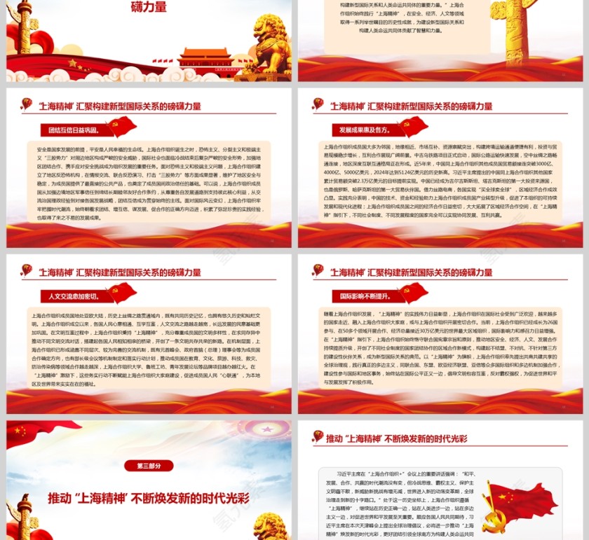《弘扬“上海精神” 携手迈向人类命运共同体》党课学习PPT第3张