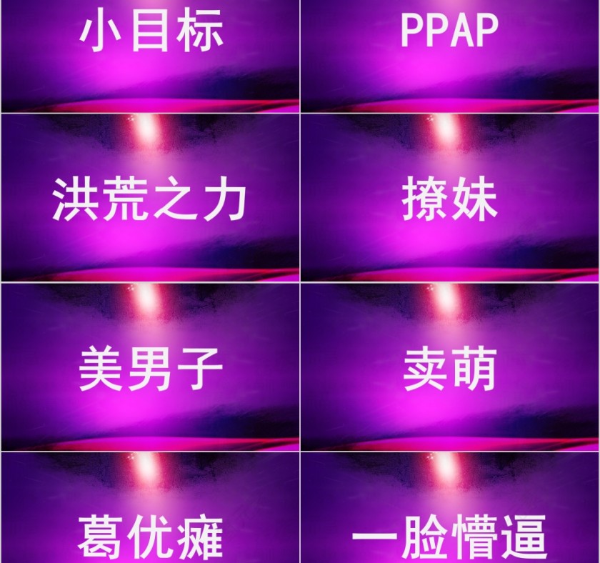 简约清新网络热词快闪PPT第2张