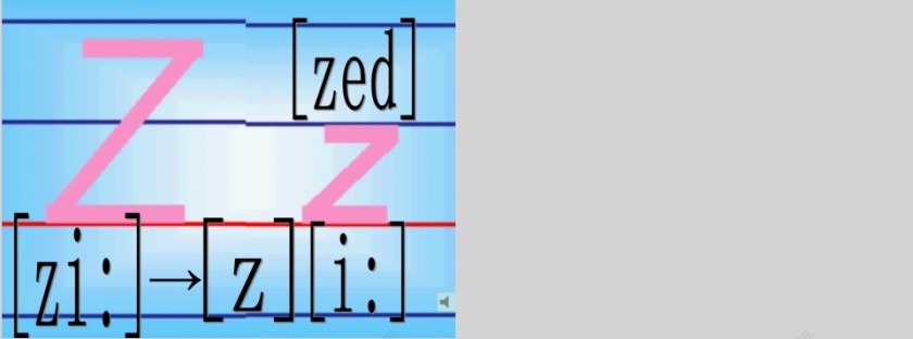 26个英语字母发音练习PPT模板第7张