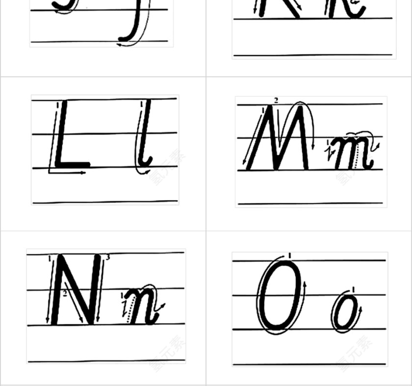 英语26个字母书写国际音标PPT模板第4张