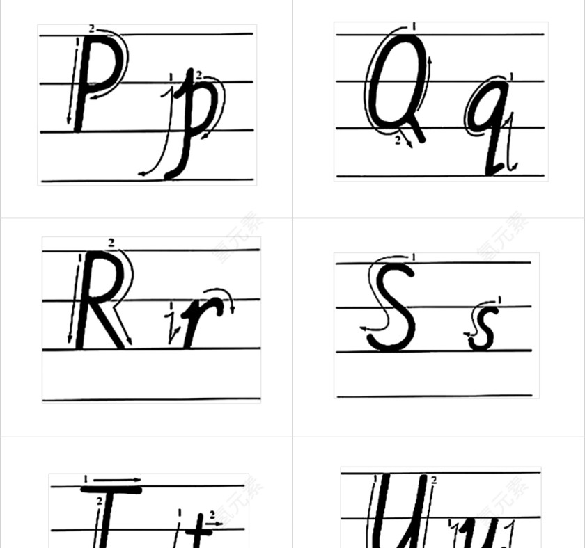 英语26个字母书写国际音标PPT模板第5张