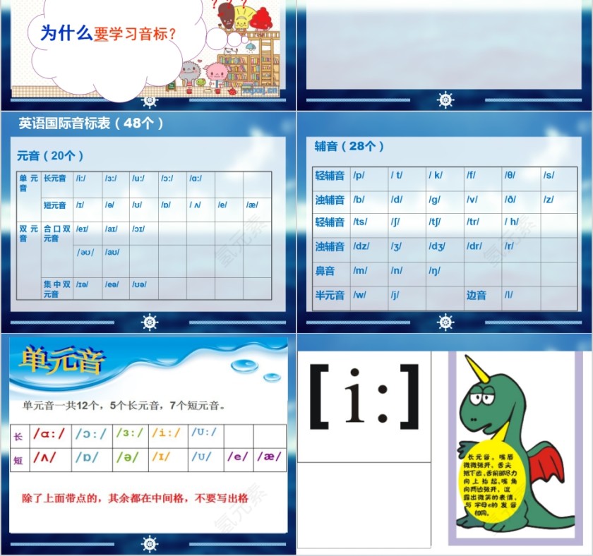 元音音标英语教学课件PPT第2张
