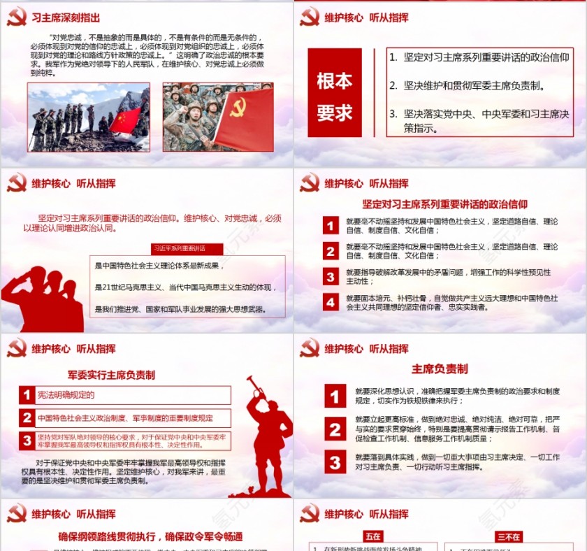 维护核心听从指挥推进“两学一做”常态化制度化PPT第4张