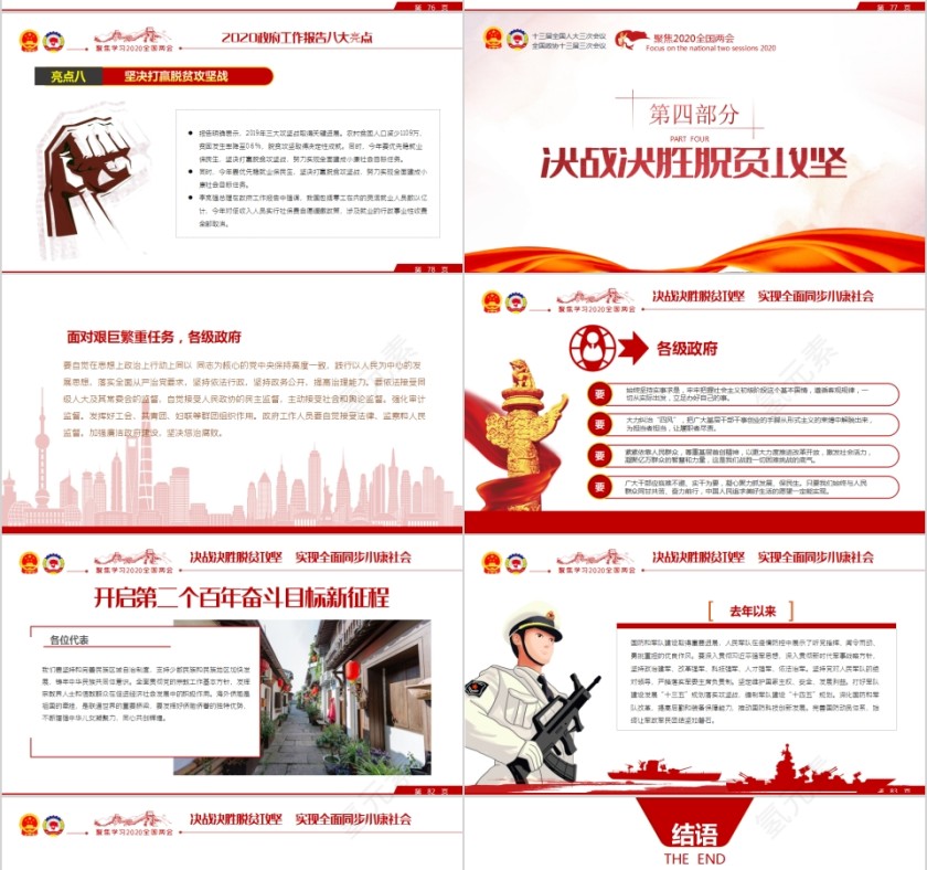 聚焦学习2020年全国两会政府工作报告PPT第13张