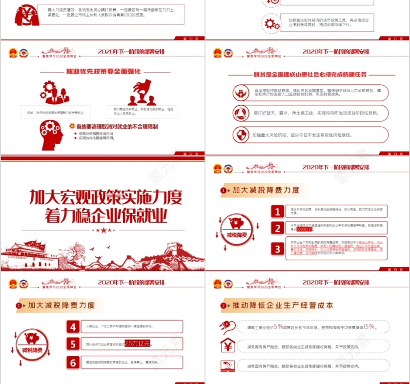 聚焦学习2020年全国两会政府工作报告PPT第6张