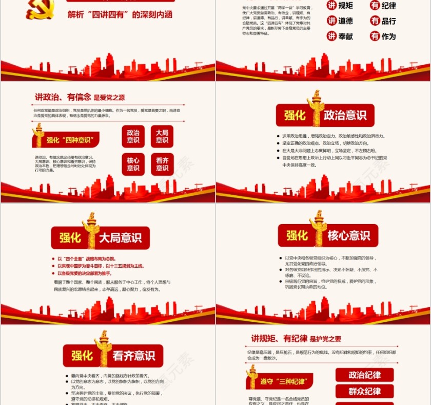 践行四讲四有做合格党员PPT第2张