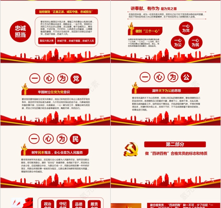 践行四讲四有做合格党员PPT第4张