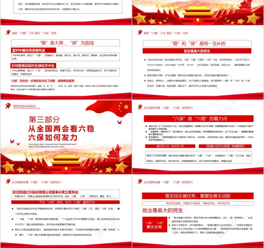 从两会看六稳六保如何发力学习贯彻2020全国两会政府工作报告专题微党课第3张