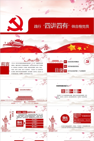 践行四讲四有做合格党员PPT