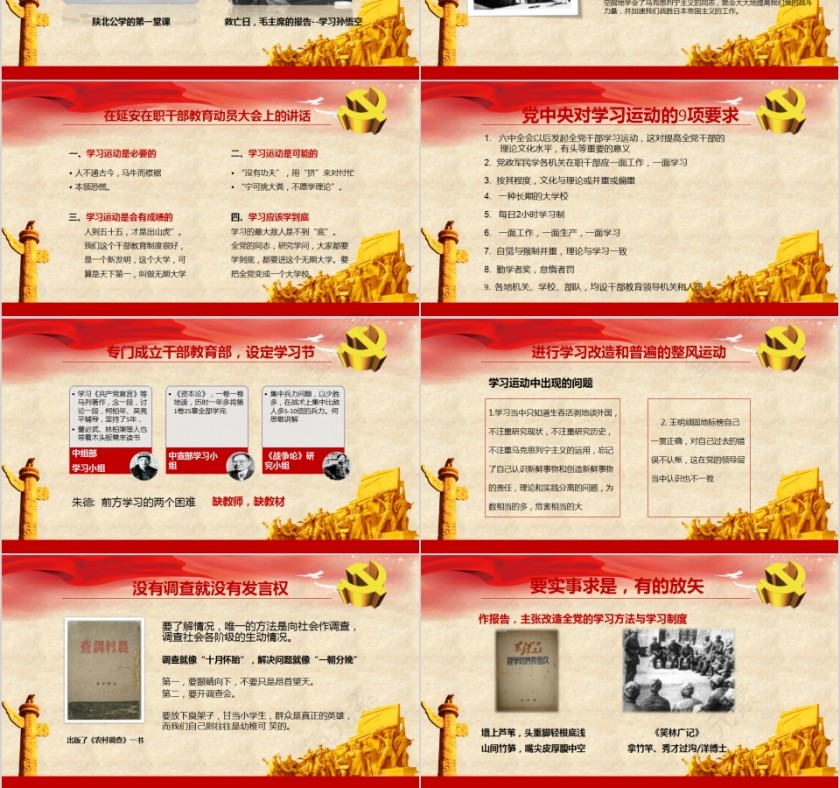 继承和发扬延安精神重温红色岁月专题党课PPT第3张