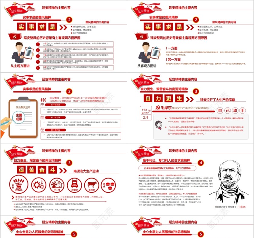 延安精神开展不忘初心牢记使命主题教育活动专题党课PPT第4张