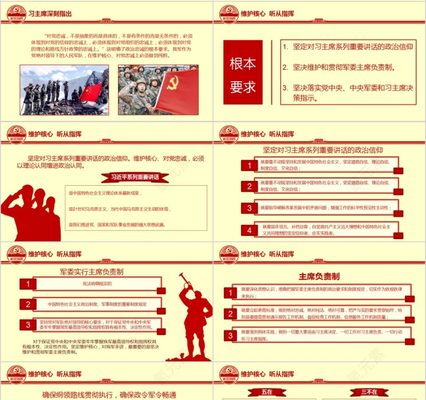 维护核心听从指挥推进“两学一做”常态化制度化PPT第4张