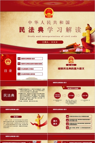中华人民共和国民法典学习解读PPT