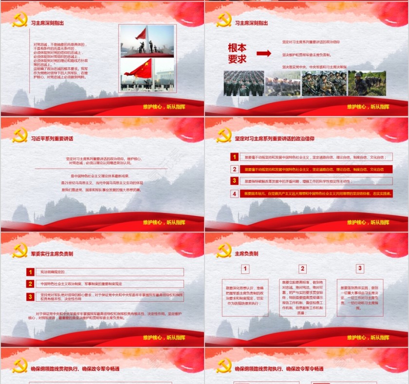 维护核心听从指挥推进“两学一做”常态化制度化PPT第4张