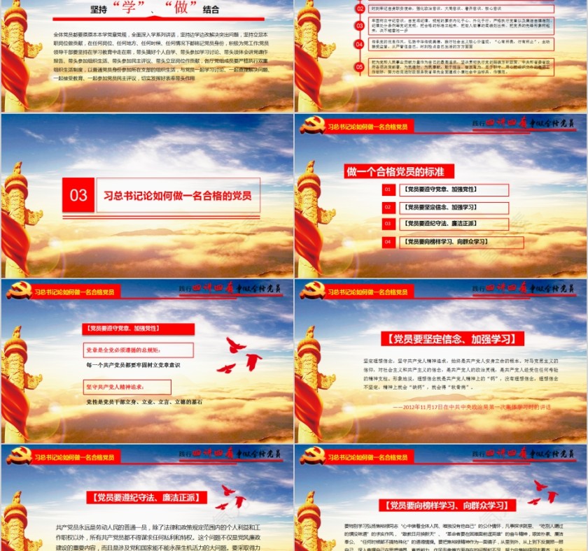 践行四讲四有做合格党员PPT第5张