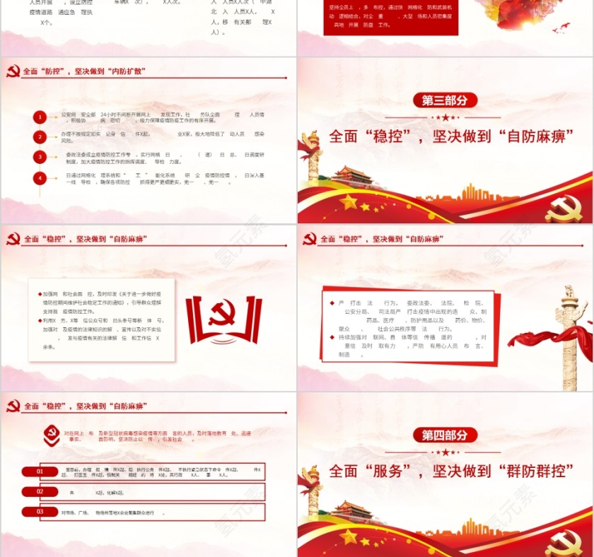 新型冠状病毒肺炎疫情防控工作履职报告PPT第3张