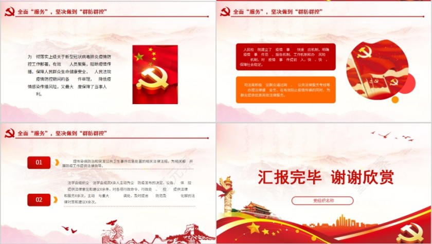 新型冠状病毒肺炎疫情防控工作履职报告PPT第4张