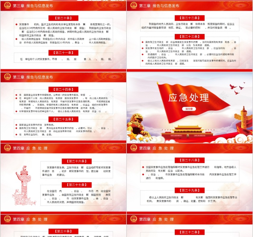 国务院令突发公共卫生事件应急条例PPT第4张